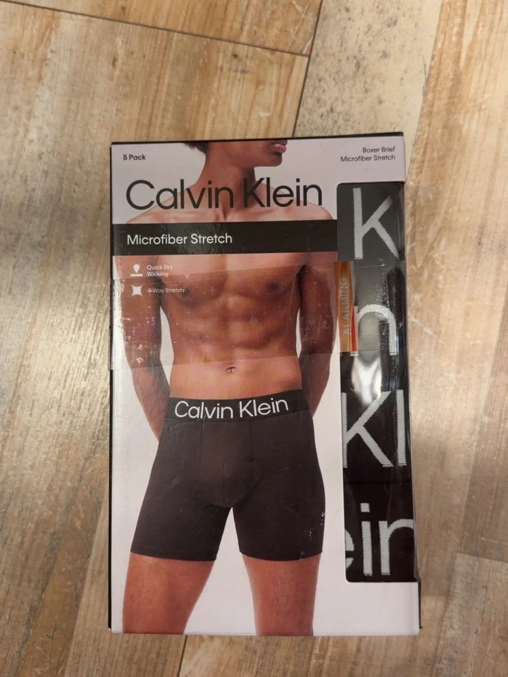 Calvin Klein Men’s Microfiber Stretch Boxer Briefs - Black (5-Pack)